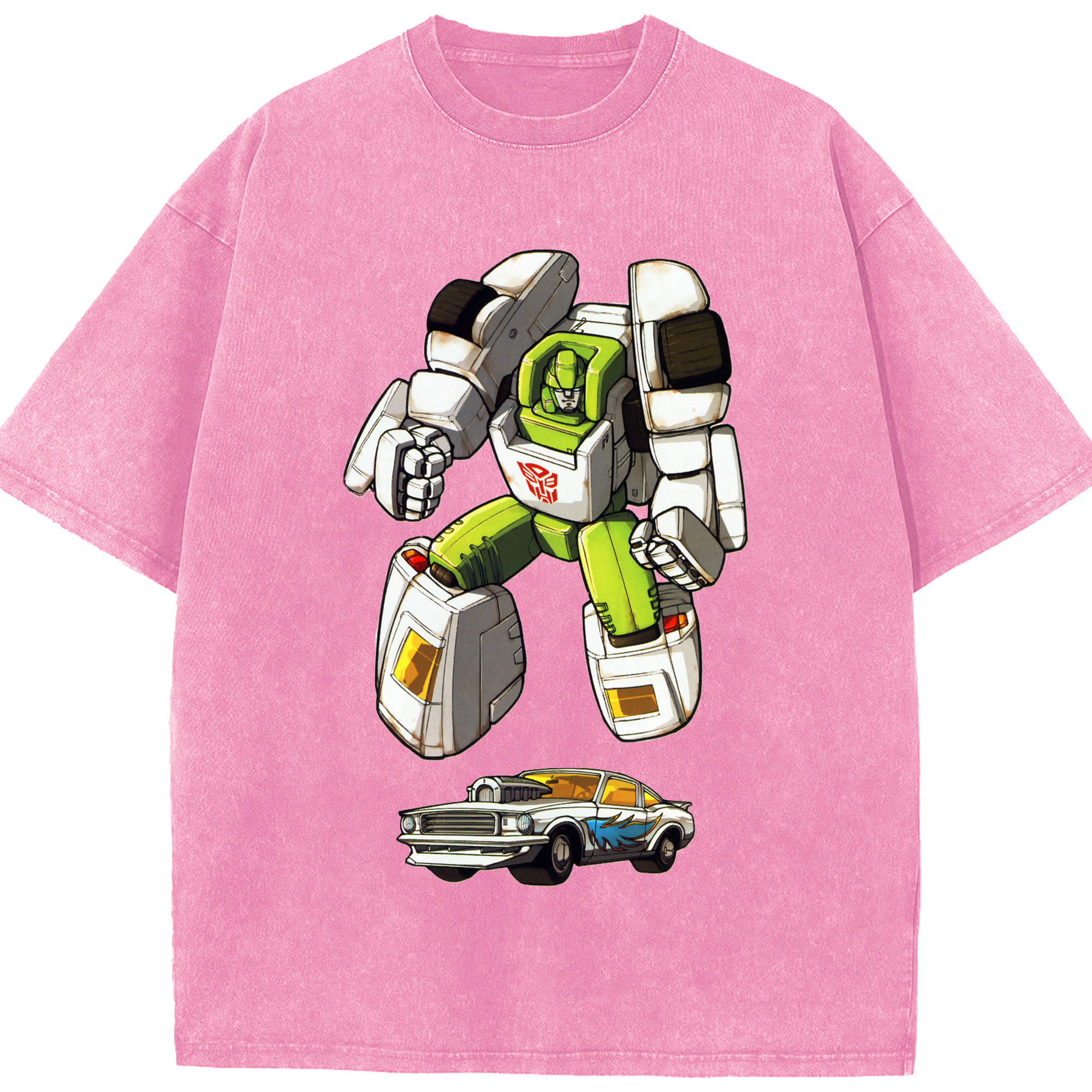 （画像用）  綿100% ヴィンテージ風 半袖Tシャツ（フロントプリント）